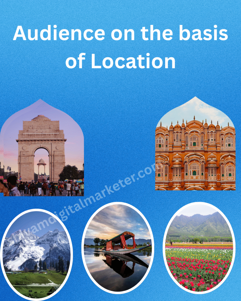 this image tell about target audience by location base