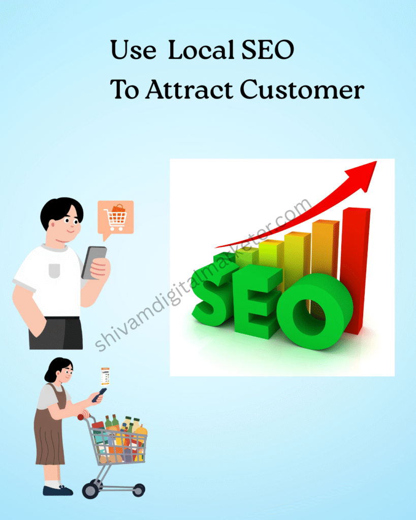 This image tell about how to use local SEO to attract customer